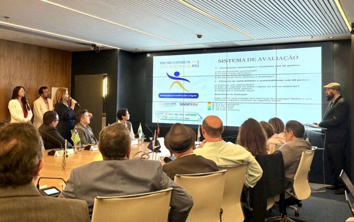 ASFARN participa do lançamento do Prêmio Nacional de Educação Fiscal, em Brasília, com exibição inédita de vídeo institucional do PEEF-RN